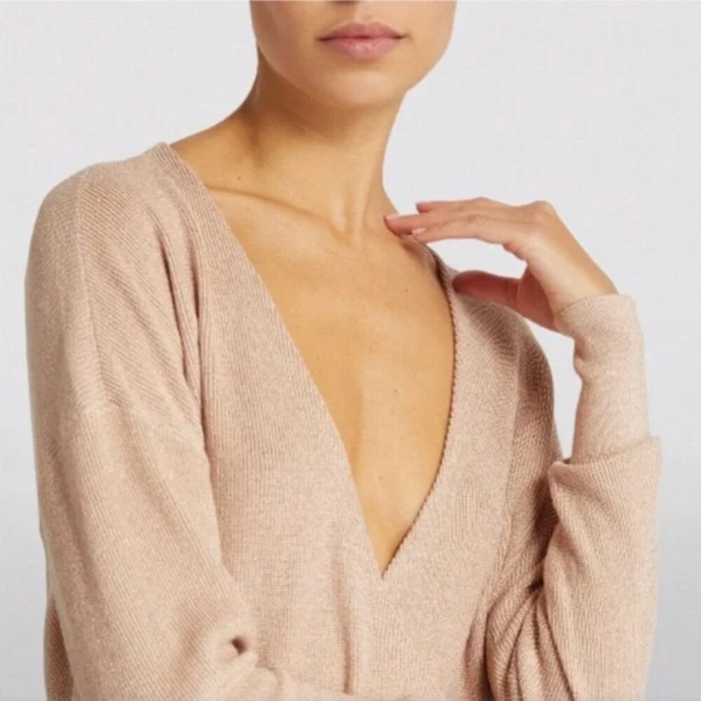 L'AGENCE Blair Crossover Pullover Top - Picture 2 of 8